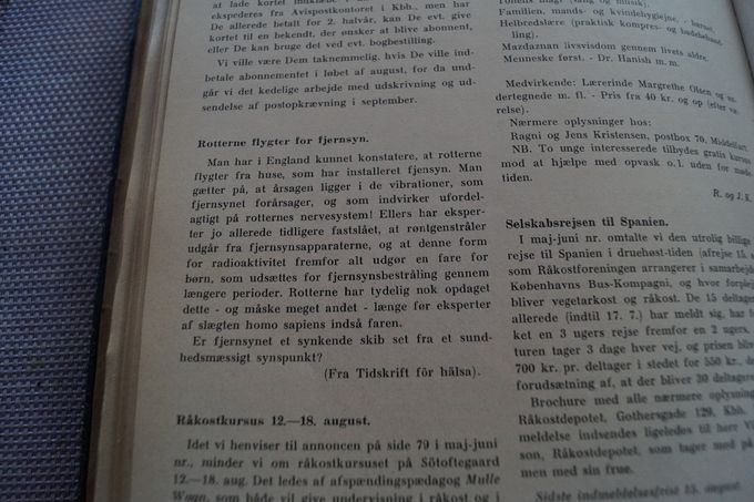 Allerede i 1960 var man på sporet af ekstrem lave frekvenser (ELF) fra fjernsyn her 1-100 hertz svingning pr. sekund.