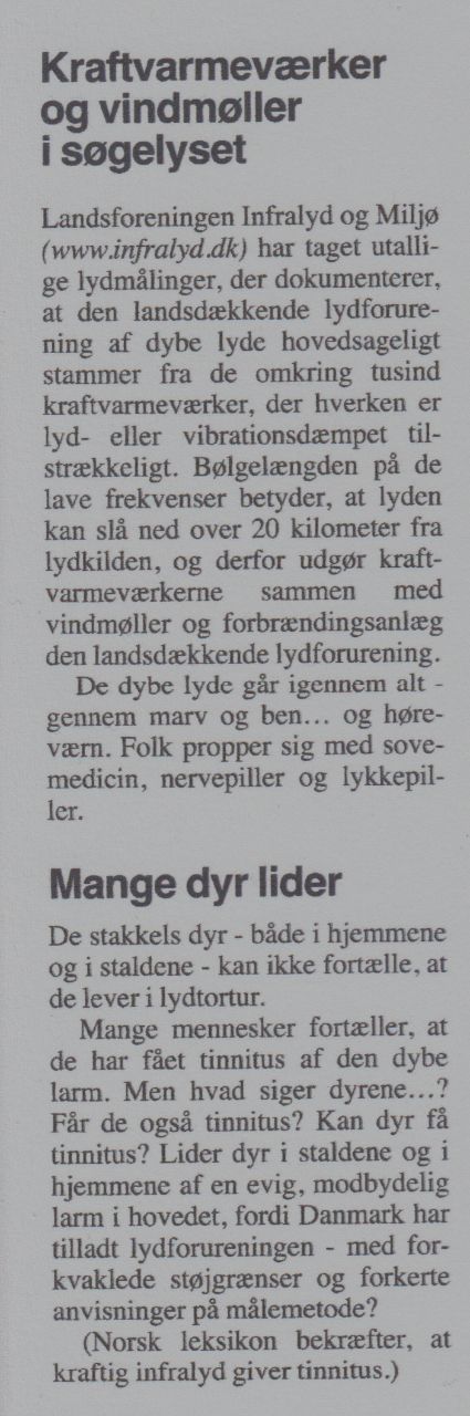 Kilde fra Norsk Leksikon om tinnitus