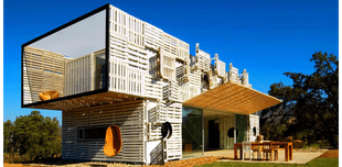 Container house with fantasy
