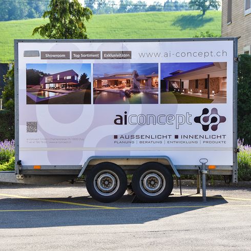 Anhängerbeschriftung Zug Zürich Lucerne Aargau Schweiz3