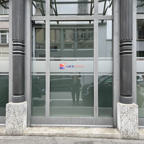 Sichtschutzfolie Milchglasfolie Betriebsfenster Büro-Glastüren Schaufe