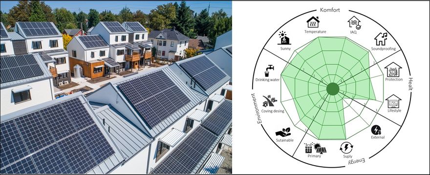 Foto: Tillamook Row – Net Zero Cohousing             and                             Lajos Vlaszak own development