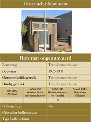 Hofstraat ongenummerd