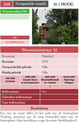 Weeresteinstraat 14