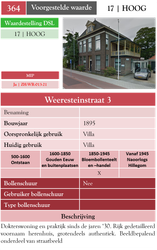 Weeresteinstraat 3