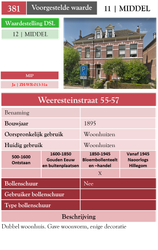 Weeresteinstraat 55-57