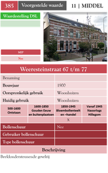 Weeresteinstraat 67-77
