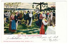  66. Dans kring midsommarstången.
