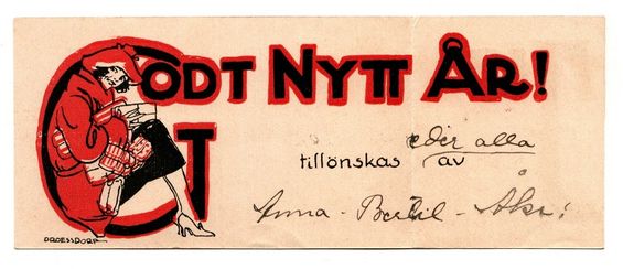Flicka i G med julklappar