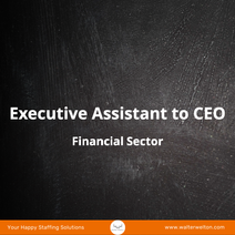 Executive Assistant to the CEO - Financial Sector