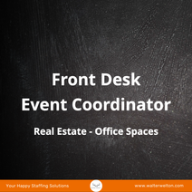Front Desk - Event Coordinator