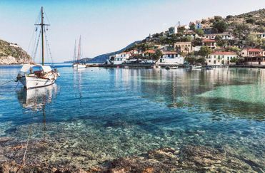 AC 061 - Assos harbour - greek seaside - seafront - wall murals - home