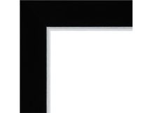 L1630 34mm matt black and silver - art framing for care home healthcar