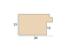 L1630 34mm matt black and silver - pictuer framing solutions for inter