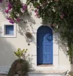 Assos, blue door 1