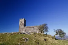 MC 19 021 - Brentor castle ruins - a-stone-tower-on-a-hill-with-a-tree