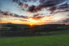 MC 19 081 - Sunrise exmoor - a-field-with-a-sunset-in-the-background