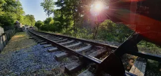 MC 20 109 - a-train-track-with-a-train-car-on-it