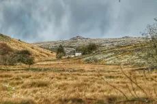MC 21 136 - landscape - a-field-with-a-small-house-in-the-distance
