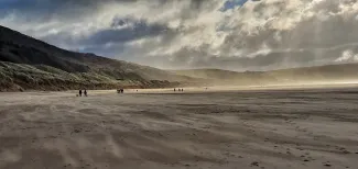 MC 21 144 - The moving sands of time. Woolacombe beach - a-cloudy-sky