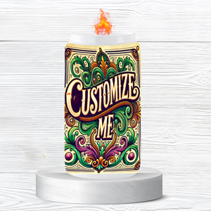 Personalized Custom Candle-Beeswax & Coconut Oil
