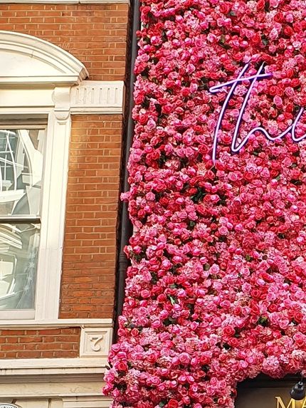 This stuning display was at The Maddox Gallery on Maddox Street in Feb 2020, they often do seasonal displays and this was their pinkest one to date.