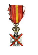 BELGIAN COMMEMORATIVE MEDAL OF THE RHINE - 1ST MODEL