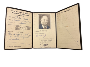 BELGIAN WW2 MILITARY SERVICE CARD 