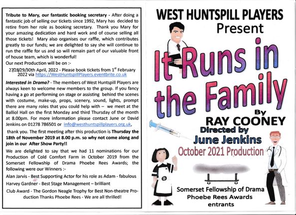 It Runs Family Program Cover