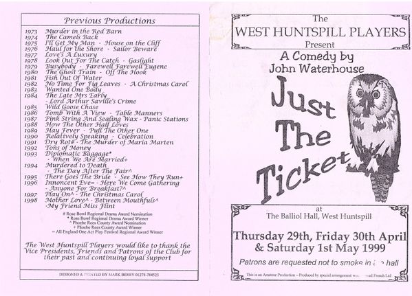 JUST THE TICKET PROG P1