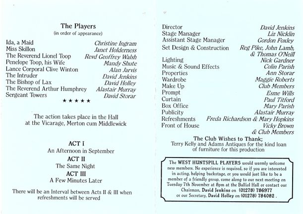 See How they Run Oct 1995 Programme p2