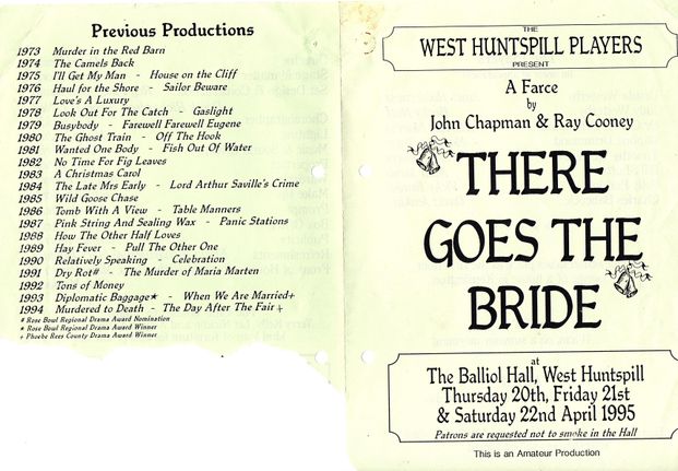 there goes the bride april 1995 programme p1