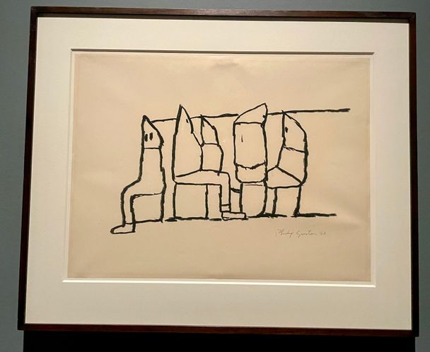 Group I, 1968. Charcoal on paper