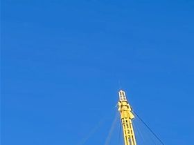 The Millennium Dome, before the storm damage