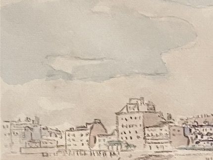Douglas Fox-Pitt. Brighton from the Pier watercolour ca 1920