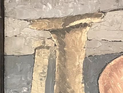 George Bissil, The Coal Miner, undated.  Oil on canvas.