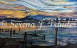 Spring sunset on the Fraser River.