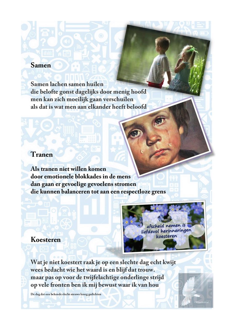 Samen / Tranen / Koesteren