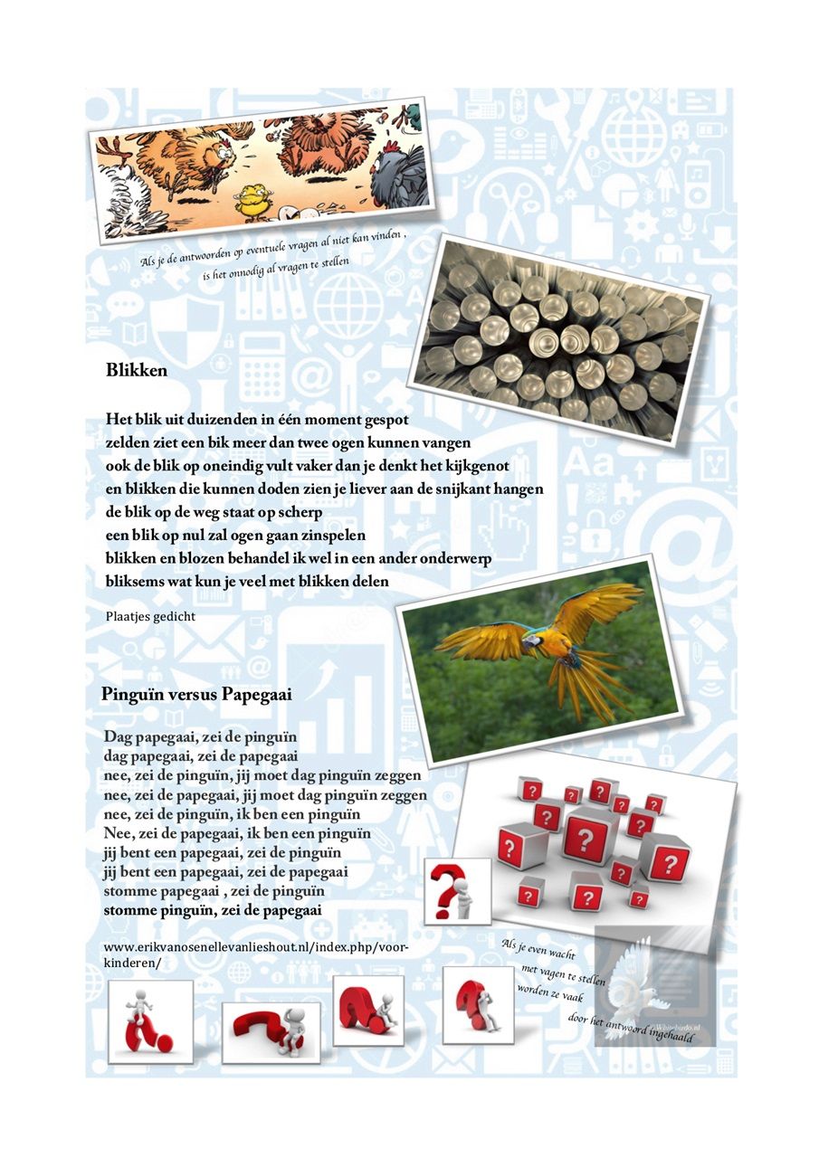 Blikken / Pinguin vs papegaai