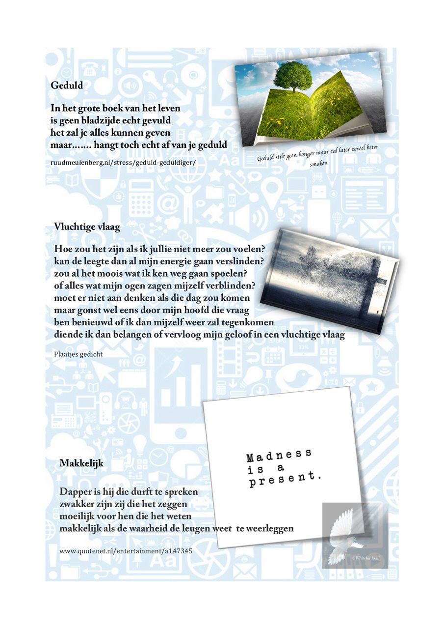 Geduld / Vluchtige vlaag / Makkelijk