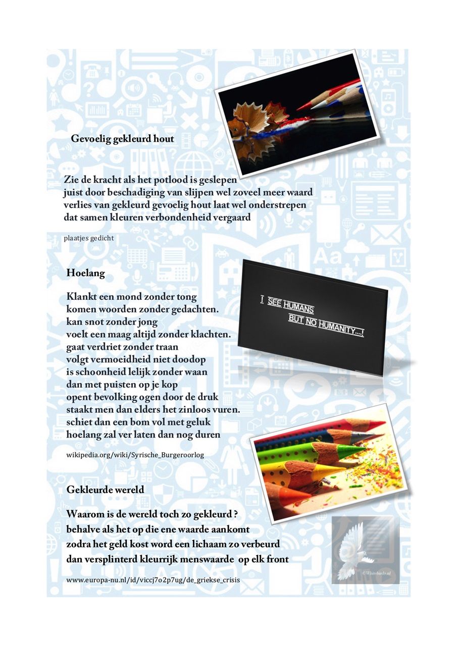 Gevoelig gekleurd hout / Hoelang / Gekleurde wereld