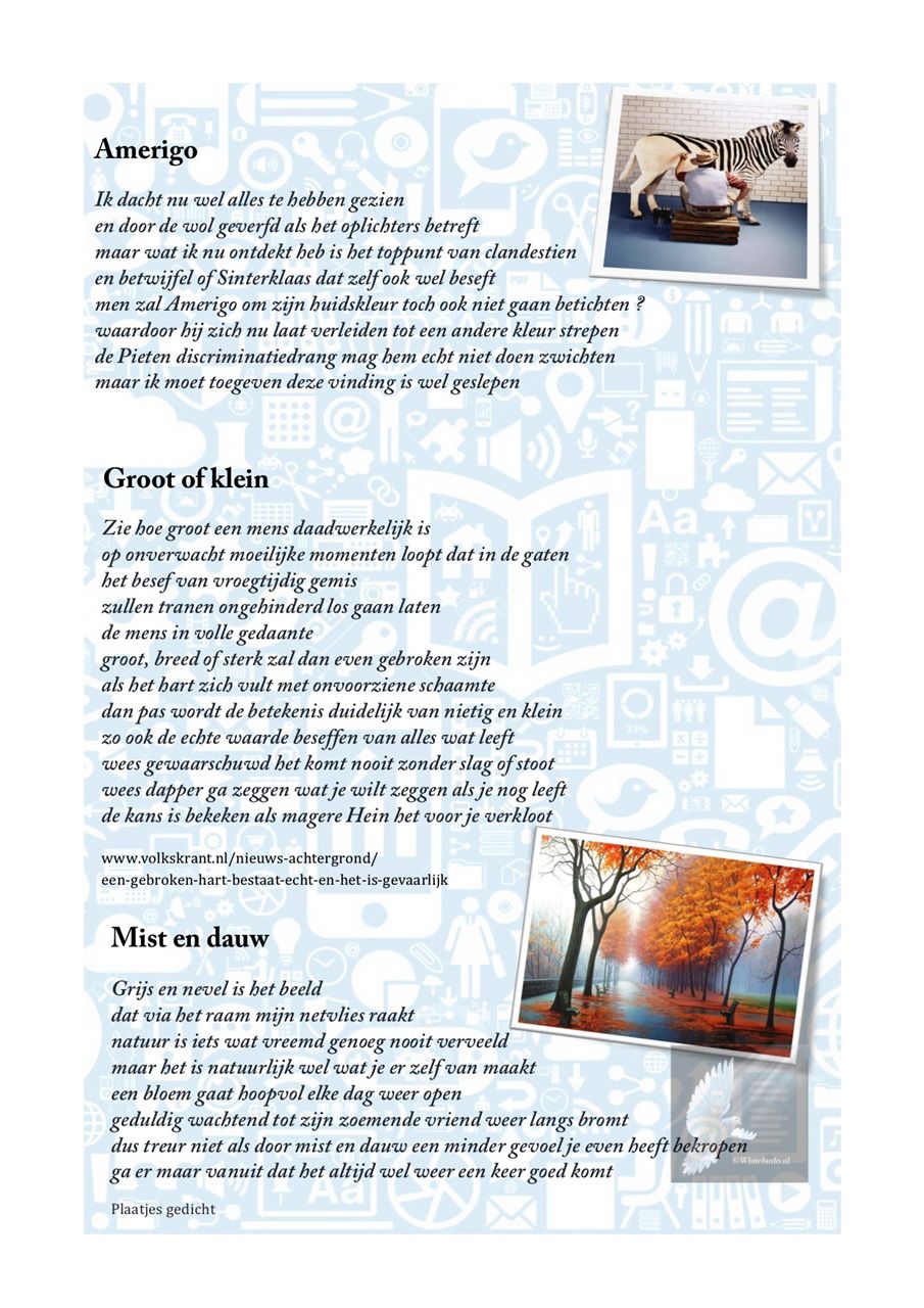 Amerigo / Groot of klein / Mist en dauw