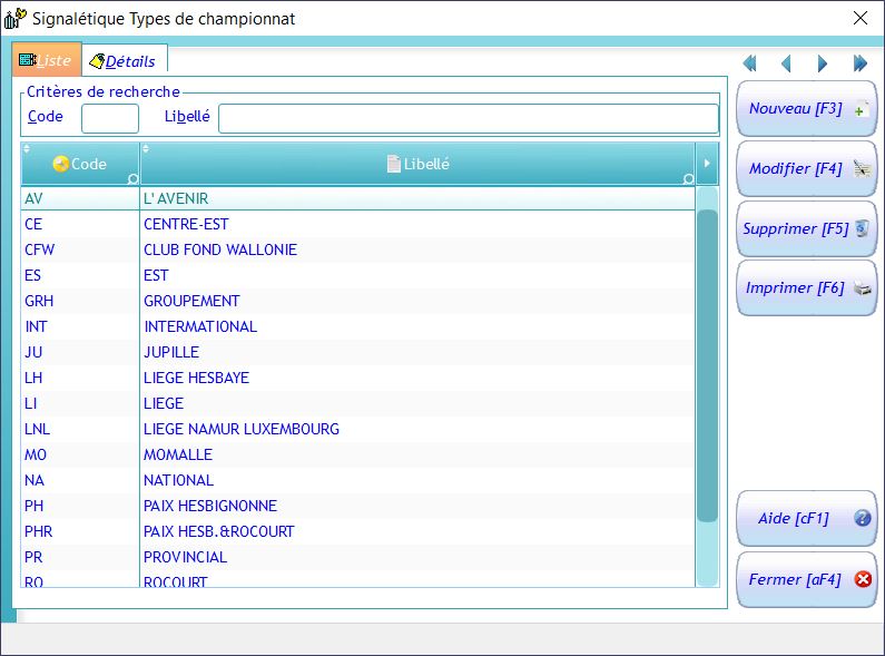 Signaletiques | Winpig - Logiciel pour colombophiles