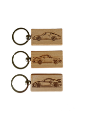 Sleutelhanger hout (beide kanten)