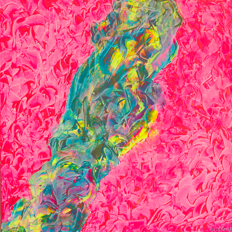Pink, neon and blue