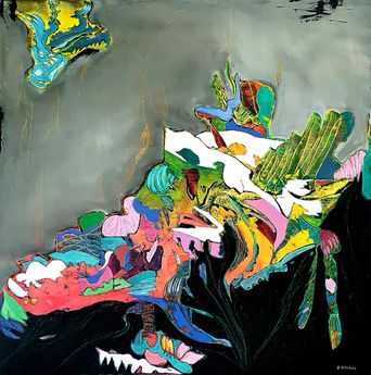 Anita_Alabau-Après_le_déluge-100x100cm(39.4x39.4in)