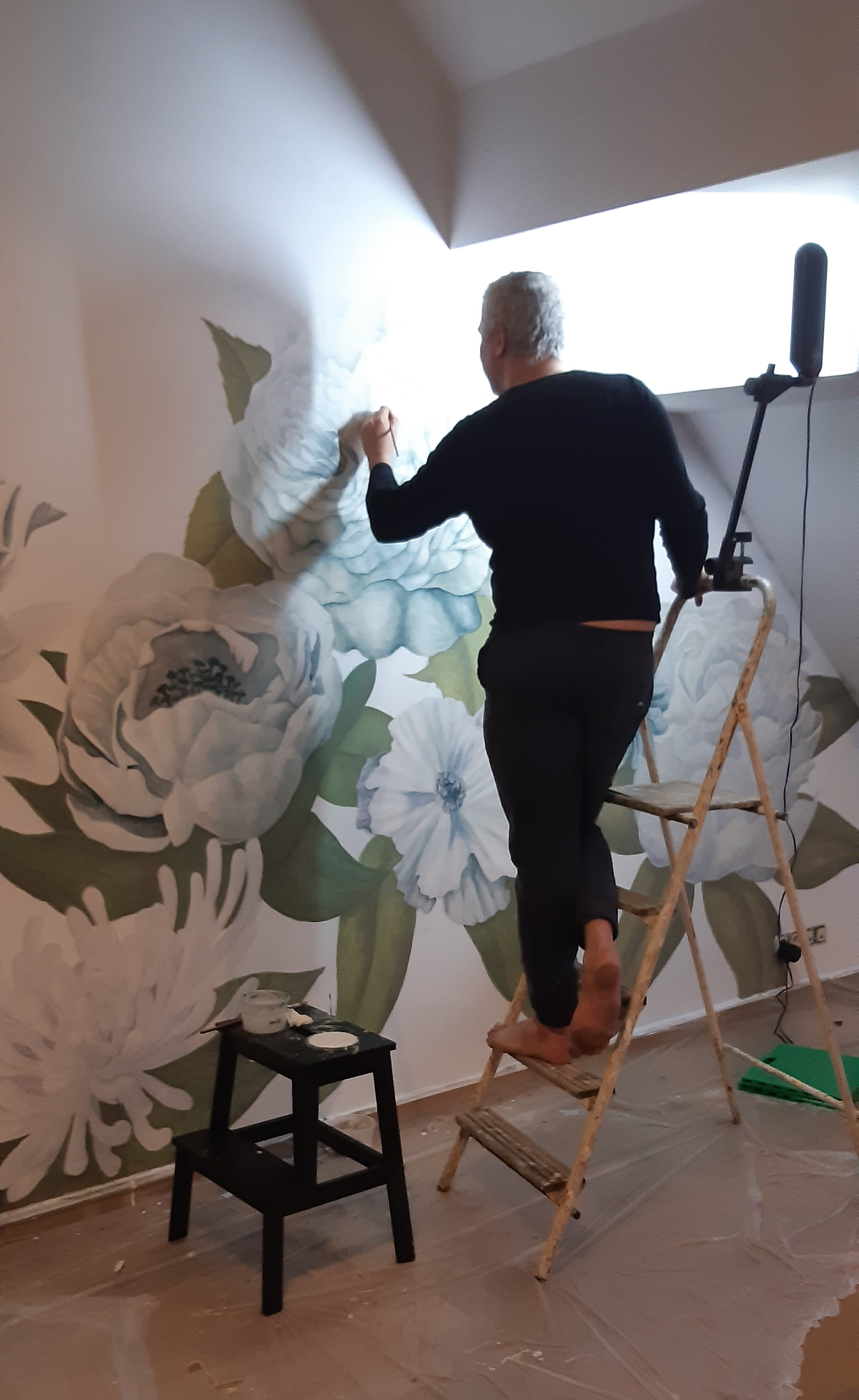 The final touches.