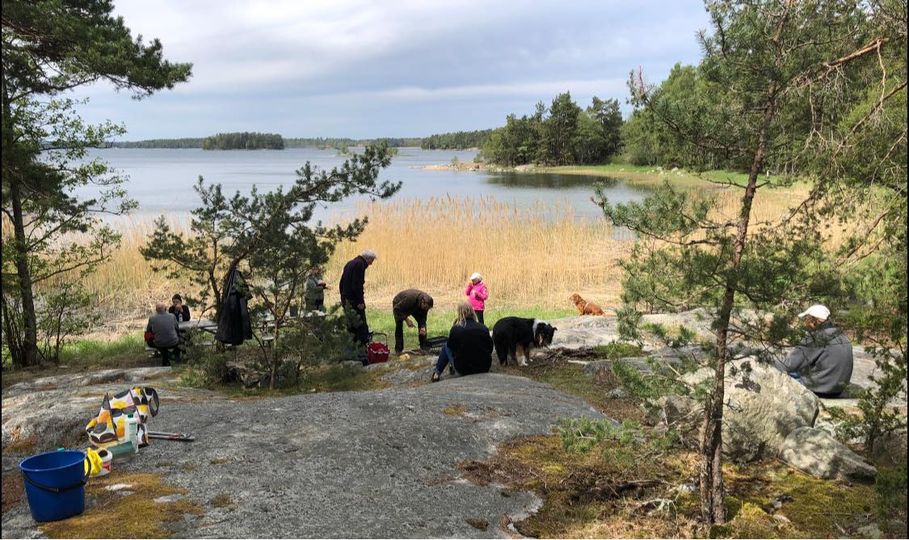 Här grillas det