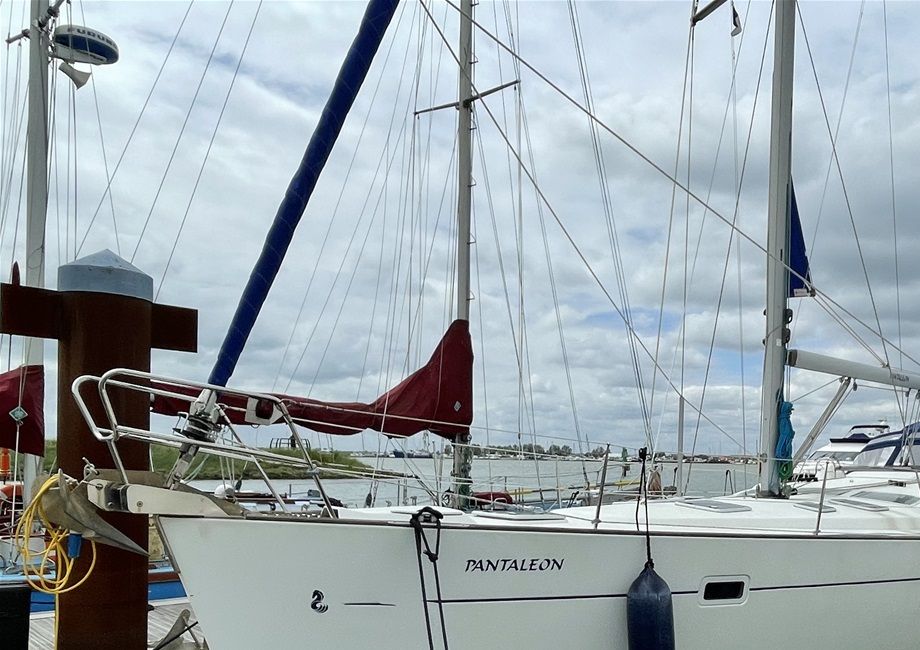 Pantaleon in Burham on Crouch marina.