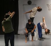Chun Zhang,director and choreographer,captured in a rehearsal